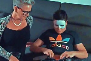 Granny Sucking And Fucking Masked Young Boy Free Porn 76